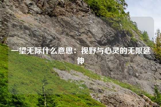 一望无际什么意思：视野与心灵的无限延伸