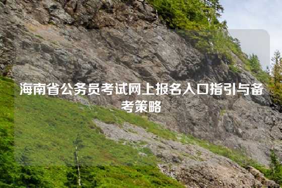 海南省公务员考试网上报名入口指引与备考策略