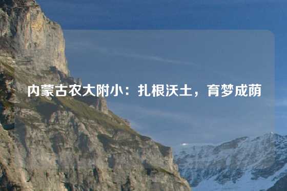 内蒙古农大附小：扎根沃土，育梦成荫